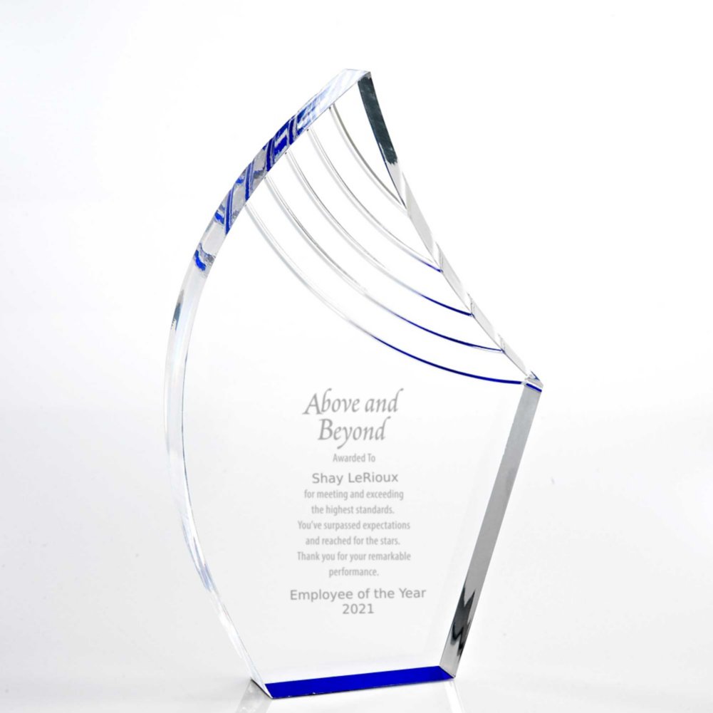 View larger image of Blue Reflection Acrylic Award - Peak